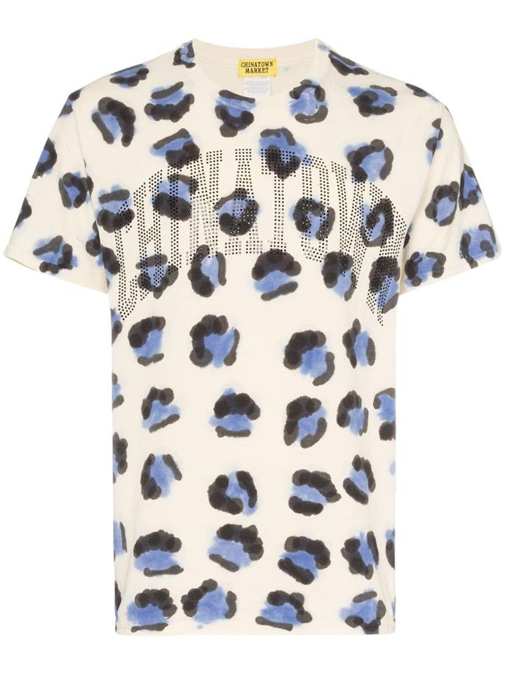 Chinatown Market Jaguar Print Logo T-shirt - Multicoloured