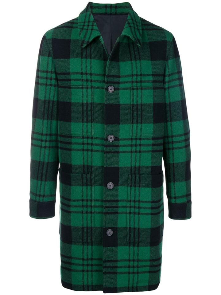 Ami Alexandre Mattiussi Patch Pockets Car Coat - Green