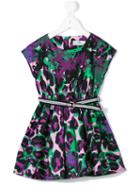 Young Versace - Sleeveless Printed Dress - Kids - Cotton/spandex/elastane - 8 Yrs, Pink/purple