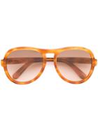Chloe Eyewear - Marlow Sunglasses - Women - Acetate - One Size, Brown, Acetate