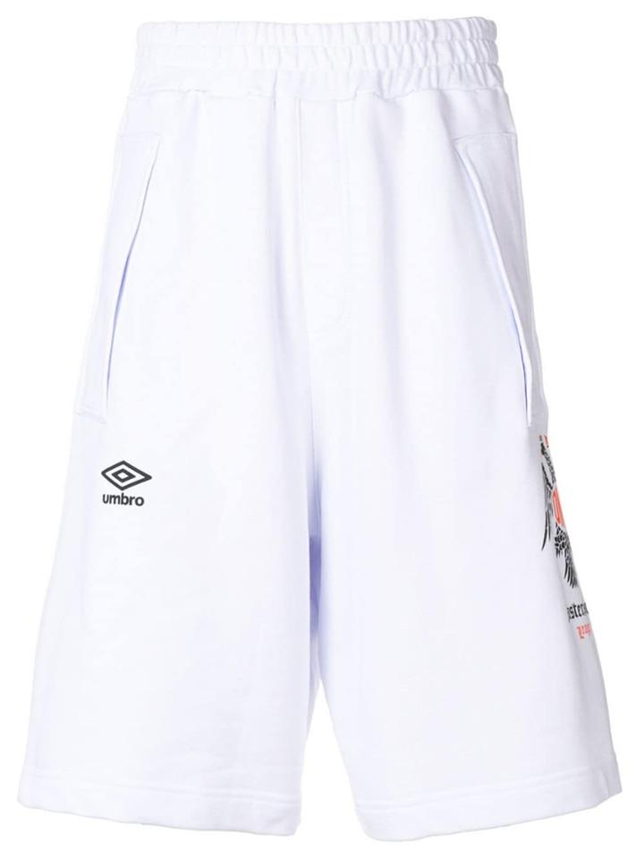 Omc Leader Print Track Shorts - White