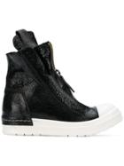 Cinzia Araia Hi-top Zipped Sneakers - Black