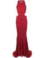 Alexandre Vauthier Long Fitted Dress - Red