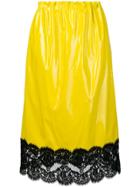 No21 Lace High-waist Skirt - Yellow & Orange