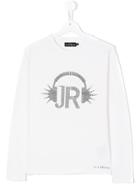 John Richmond Kids Stone Embellished T-shirt - White