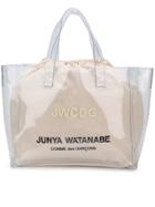 Junya Watanabe Logo Print Tote - White