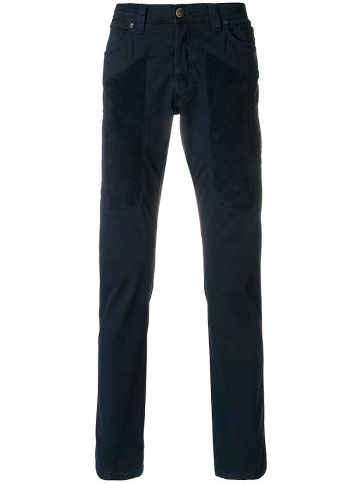 Jeckerson Stitch Detailed Skinny Jeans - Blue