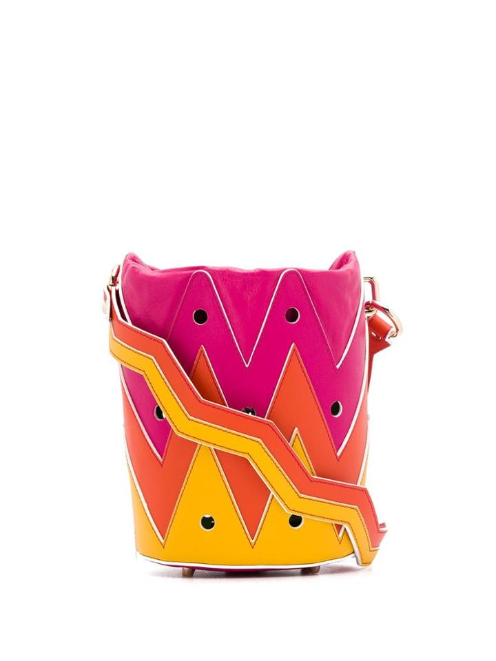 Sara Battaglia Rose Bucket Bag - Pink