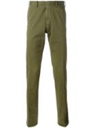 Biagio Sananiello Sport Chinos, Men's, Size: 54, Green, Cotton/elastodiene
