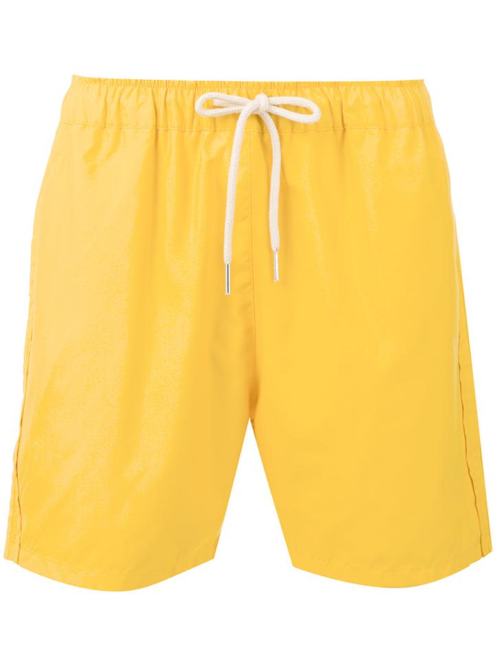 Soulland - William Swim Shorts - Men - Polyester - M, Yellow/orange, Polyester