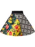 Fausto Puglisi Multi-print Full Skirt, Women's, Size: 42, Silk/acetate
