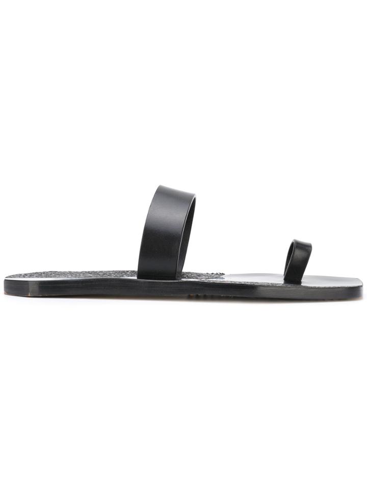 Rick Owens Toe Strap Sandals - Black
