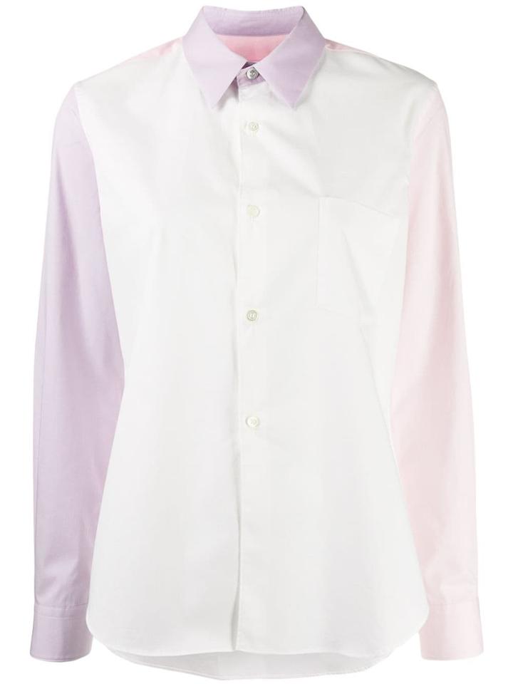 Comme Des Garçons Girl Contrast Sleeve Shirt - White