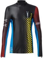 Maison Margiela Long Sleeve Racing Print T-shirt, Men's, Size: 50, Black, Spandex/elastane/polyester