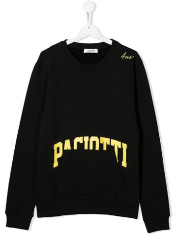 Cesare Paciotti 4us Kids Logo Print Sweatshirt - Black