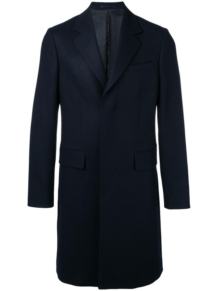 E. Tautz Classic Midi Coat - Blue