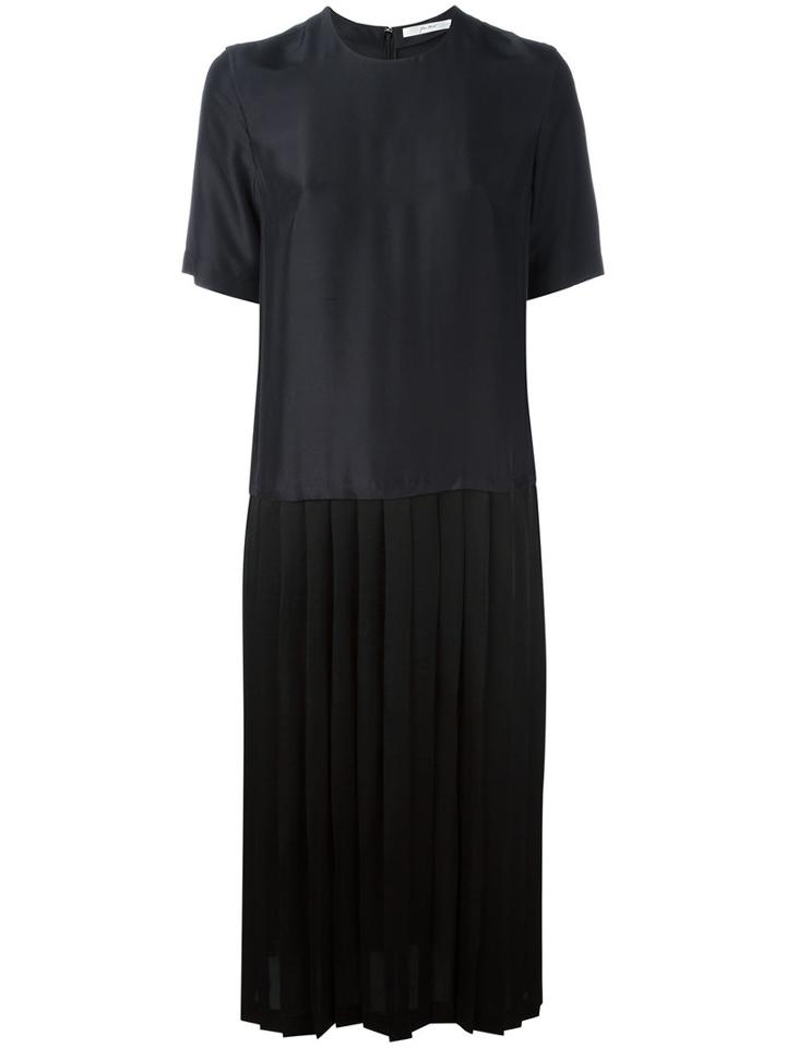 Julien David Midi T-shirt Dress, Women's, Size: Small, Black, Silk/polyester