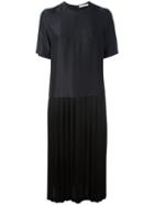 Julien David Midi T-shirt Dress, Women's, Size: Small, Black, Silk/polyester