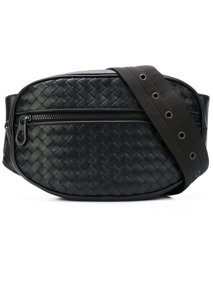 Bottega Veneta Intrecciato Sling Bag - Black