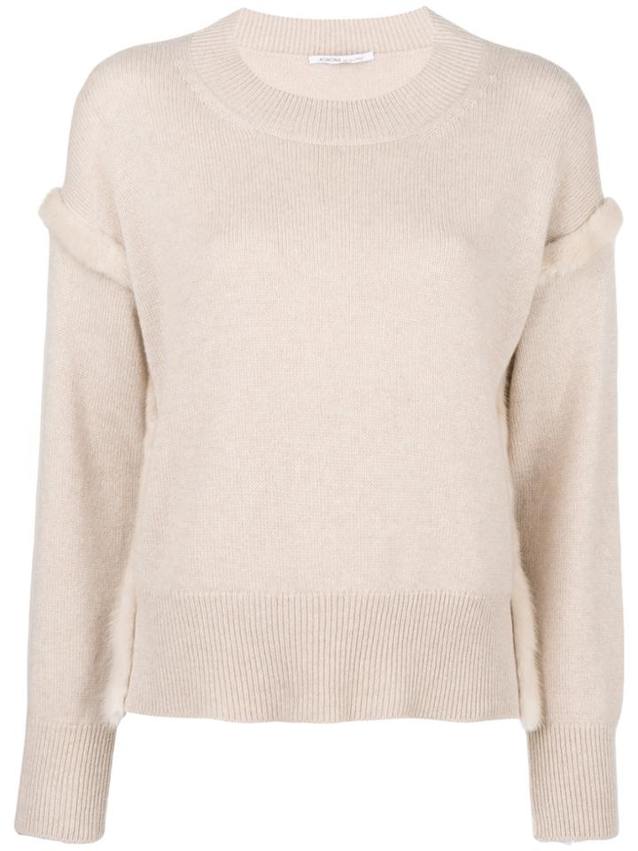 Agnona Cashmere Crew Neck Sweater - Nude & Neutrals