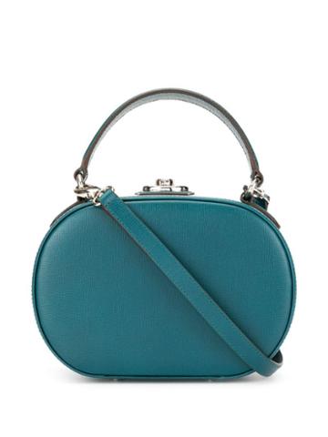 Mark Cross Gianna Oval Box Bag - Blue