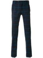 Pt01 Checked Chinos - Blue
