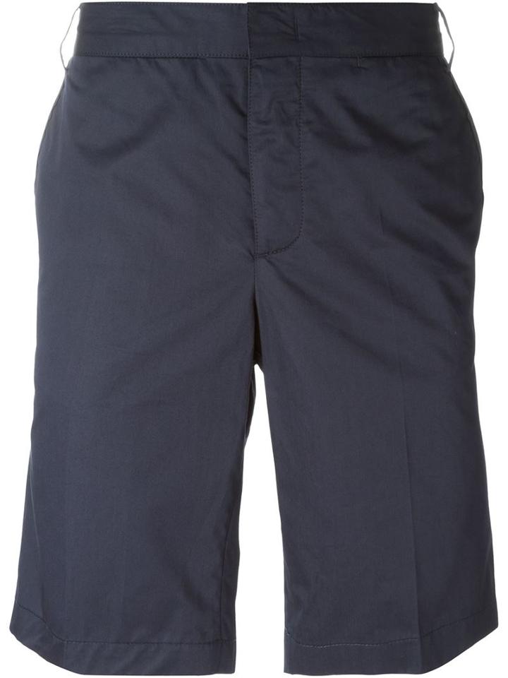Lanvin Chino Bermuda Shorts, Men's, Size: 52, Blue, Cotton