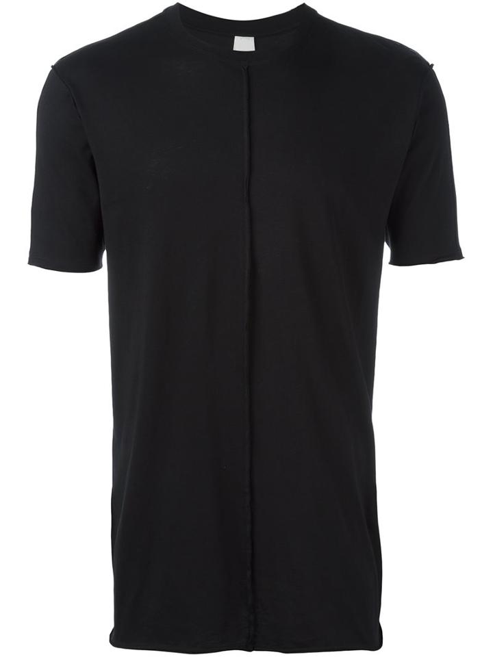 Damir Doma Ribbed Detail T-shirt, Men's, Size: Xl, Black, Cotton