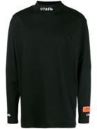 Heron Preston Embroidered High Neck Sweatshirt - Black
