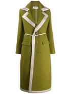 Lanvin Single-breasted Belted Coat - Green
