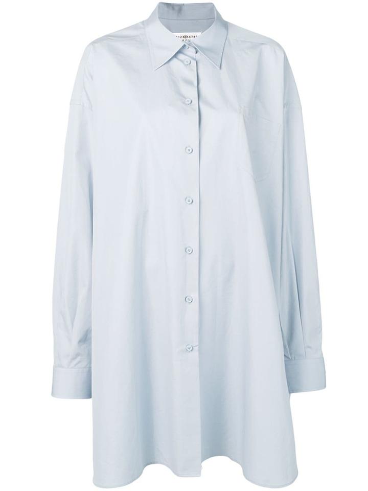 Maison Margiela Oversized Long-sleeve Shirt - Blue