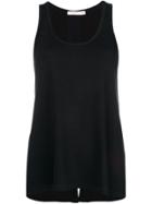 Rag & Bone Kat Slipt Back Tank Top - Black