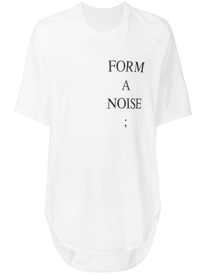Julius Form A Noise Slogan T-shirt - White