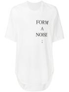 Julius Form A Noise Slogan T-shirt - White
