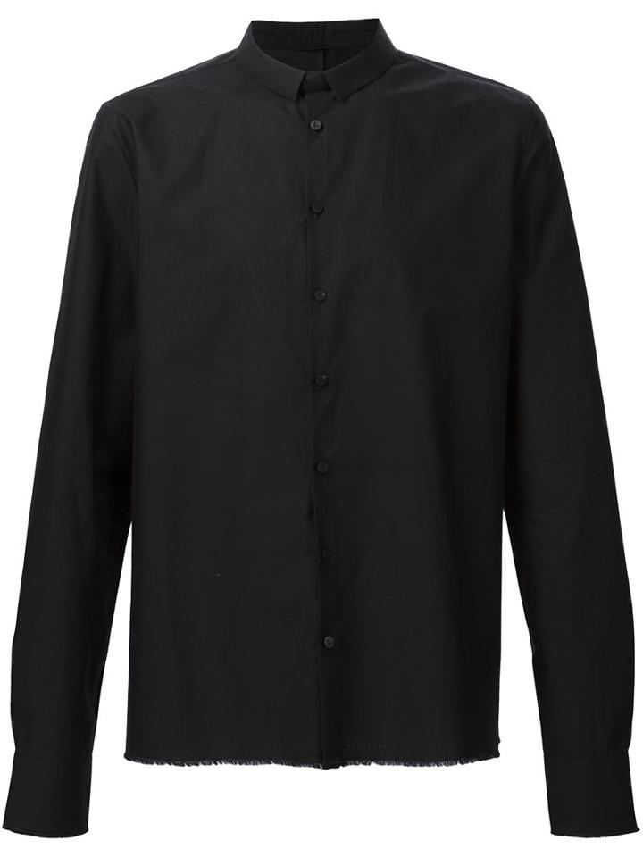 Label Under Construction Frayed Hem Shirt