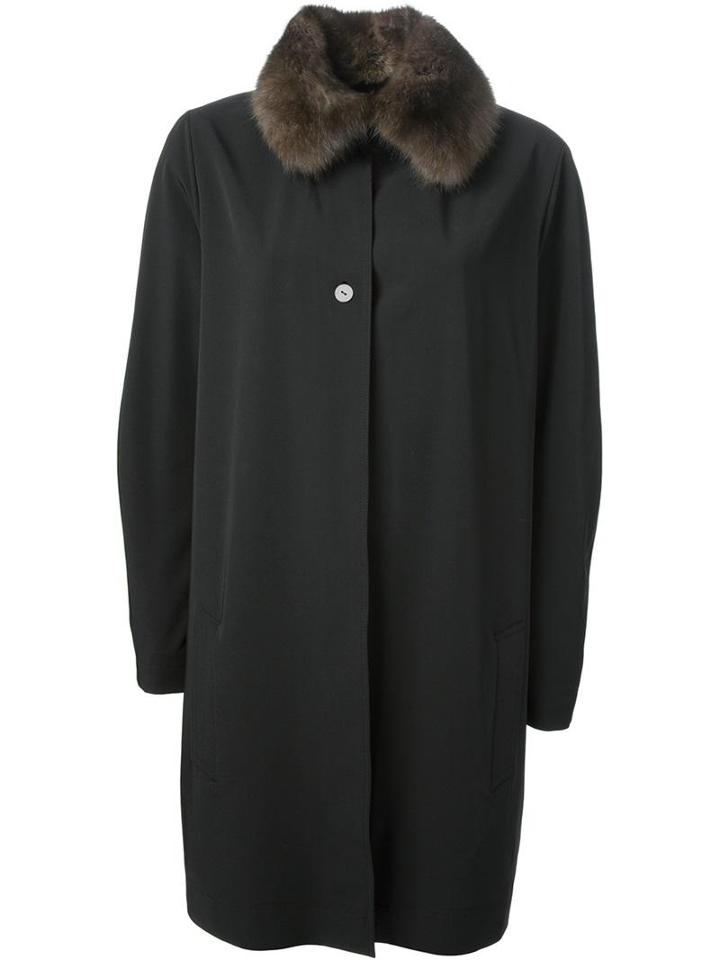 Liska Sable Collar Overcoat