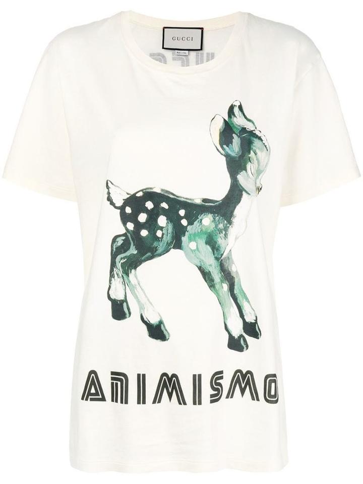 Gucci Bambi Animismo T-shirt - Neutrals