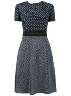 Stella Mccartney Tie Print Short Sleeve Dress - Blue