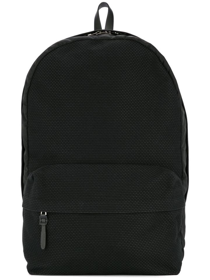 Cabas Contrast Panel Backpack - Black