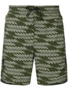 Stone Island Shadow Project Patterned Swimming Shorts - Green