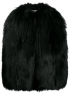 Saint Laurent Short Cape - Black