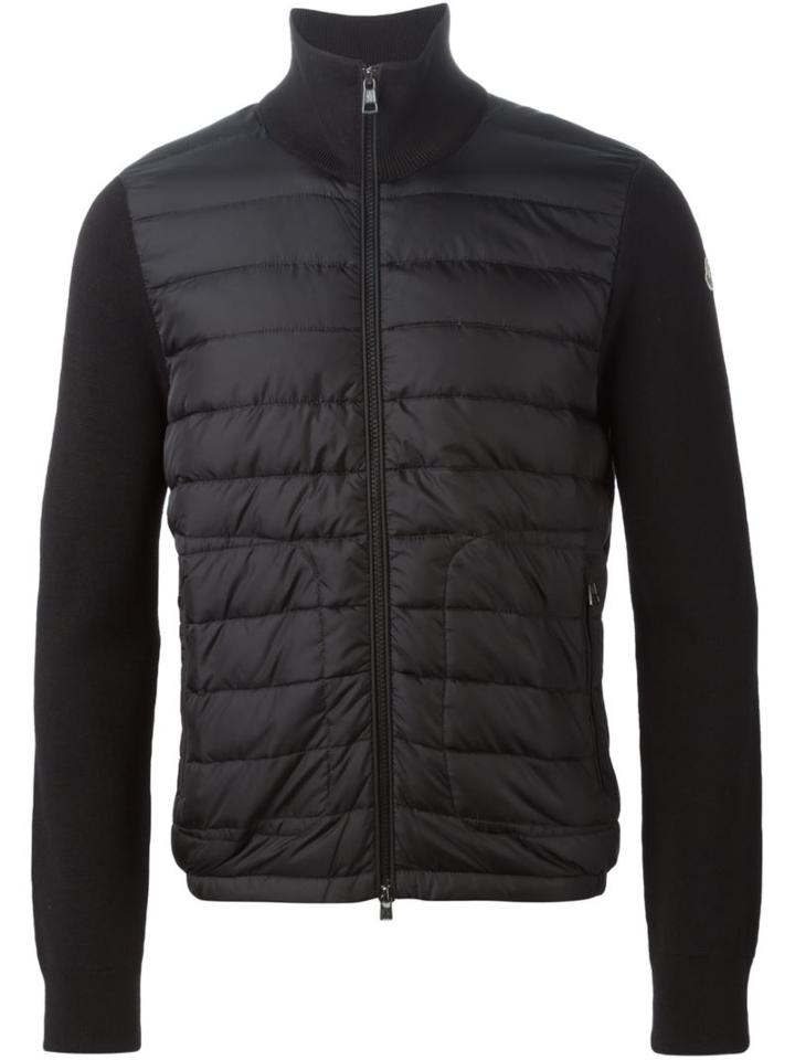 Moncler Padded Jacket, Men's, Size: Xxl, Black, Feather Down/acrylic/polyamide/virgin Wool