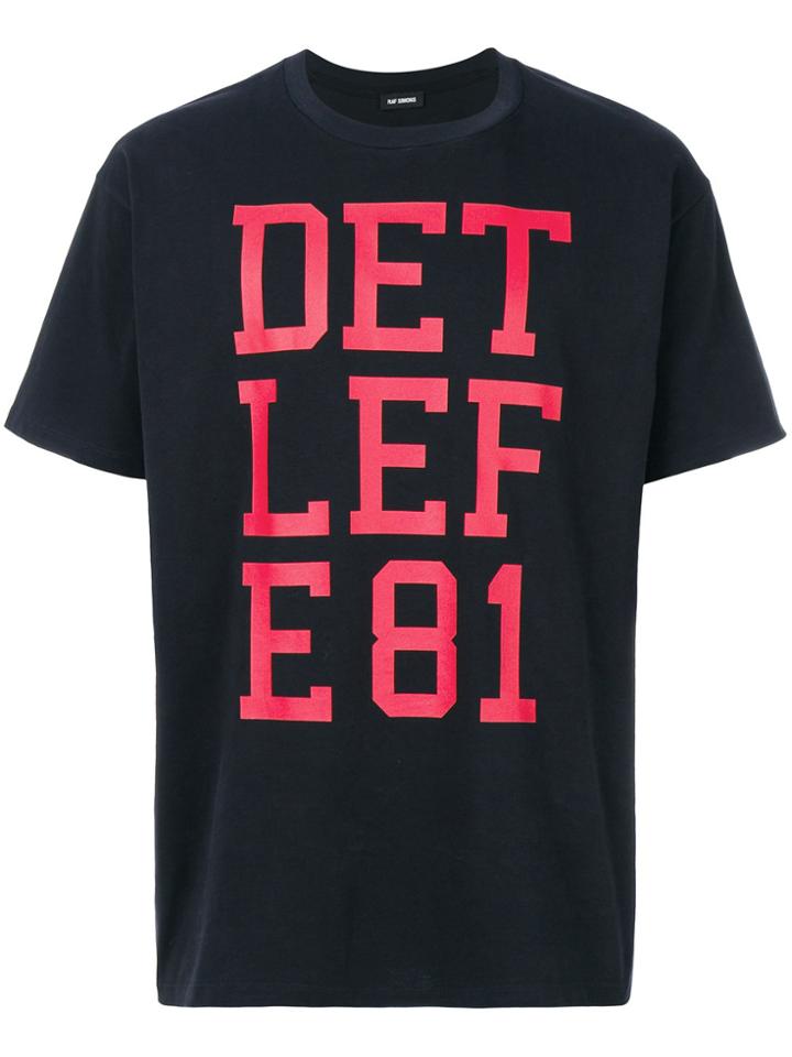 Raf Simons Printed T-shirt - Blue