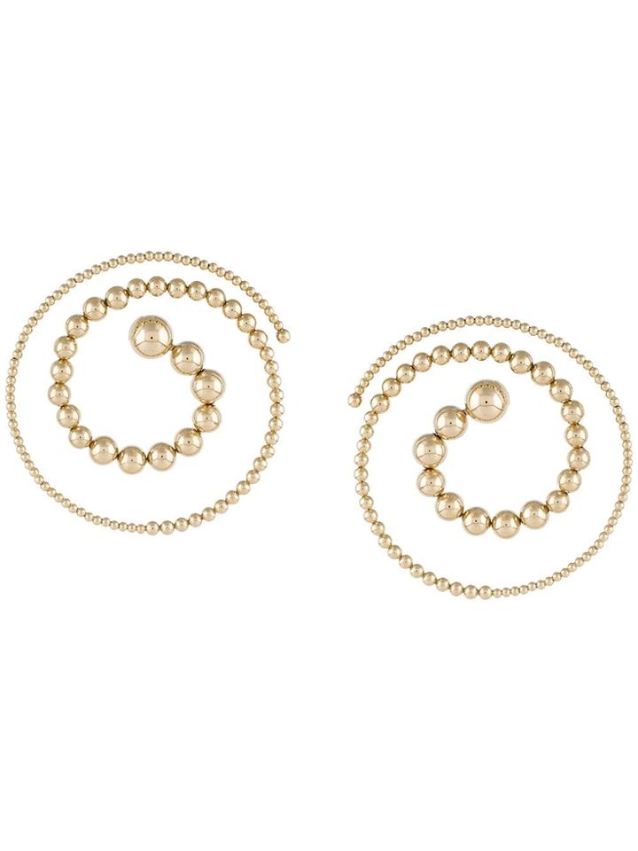Y/project Spiral Orb Earrings - Gold