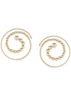 Y/project Spiral Orb Earrings - Gold