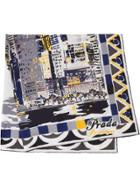 Prada Pittoresque New York Printed Foulard - Black