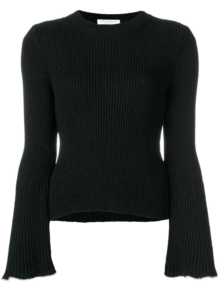 Philosophy Di Lorenzo Serafini Pearl Embellished Jumper - Black