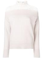 Dorothee Schumacher Lace Panel Sweater - Pink