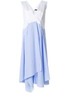 Jil Sander Navy Layered Skirt Shift Dress - Blue