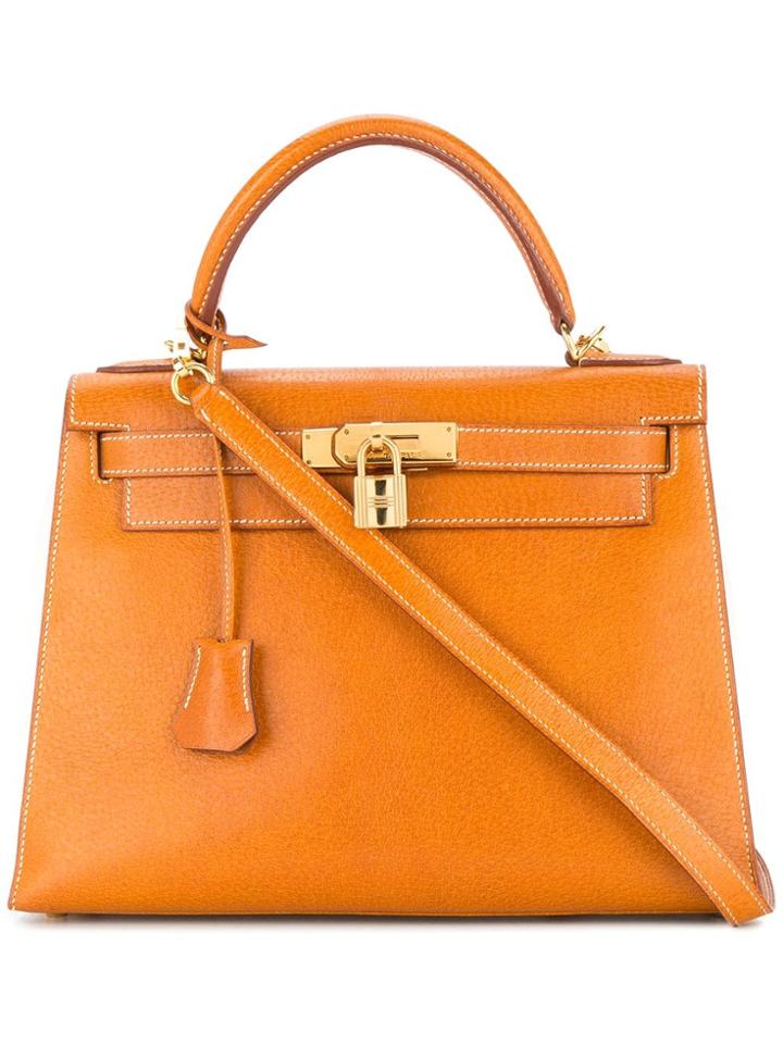 Hermès Vintage Kelly 28 2way Handbag - Brown